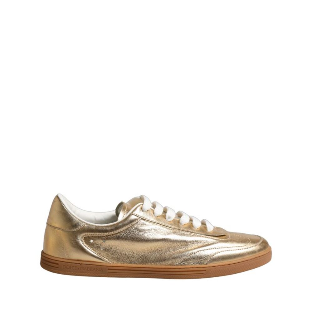 Dolce & Gabbana Gold Saint Tropez Low Top Sneakers Men's Shoes